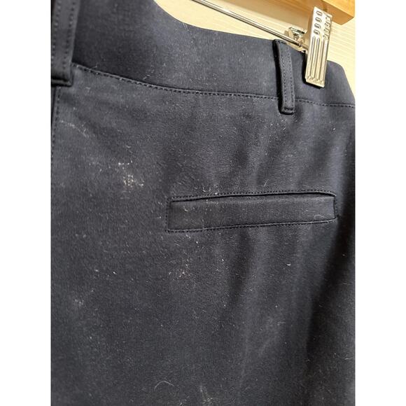 Betabrand Womens Long navy Wide-Leg Mid Rise Pull On Casual Pants Size Medium - Picture 4 of 6